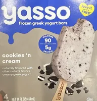 cookies 'n cream frozen greek yogurt bars