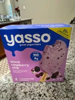 black raspberry chip frozen greek yogurt bars