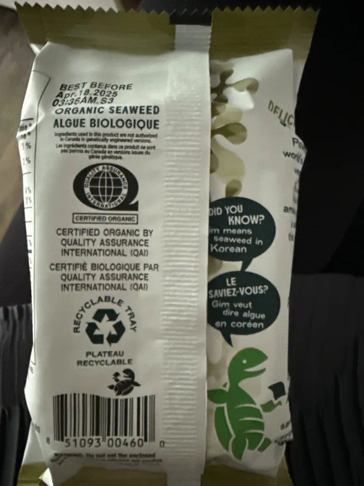 Organic Premium Roasted Seaweed - Extra Virgin Olive Oil