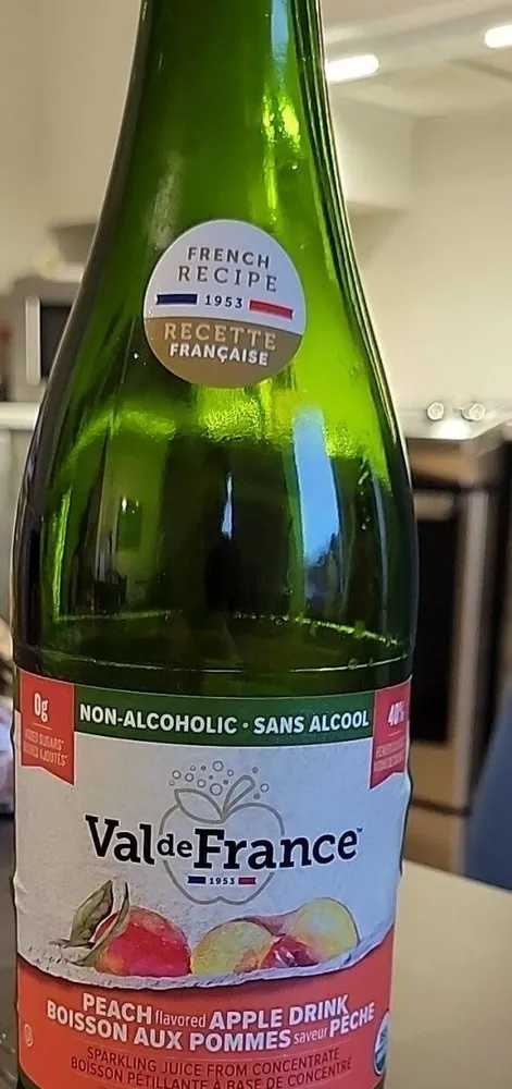 Boisson aux pommes saveur pêche