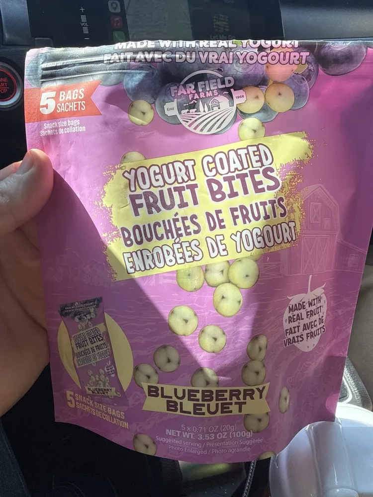 Yogurt Coated Fruit Bites