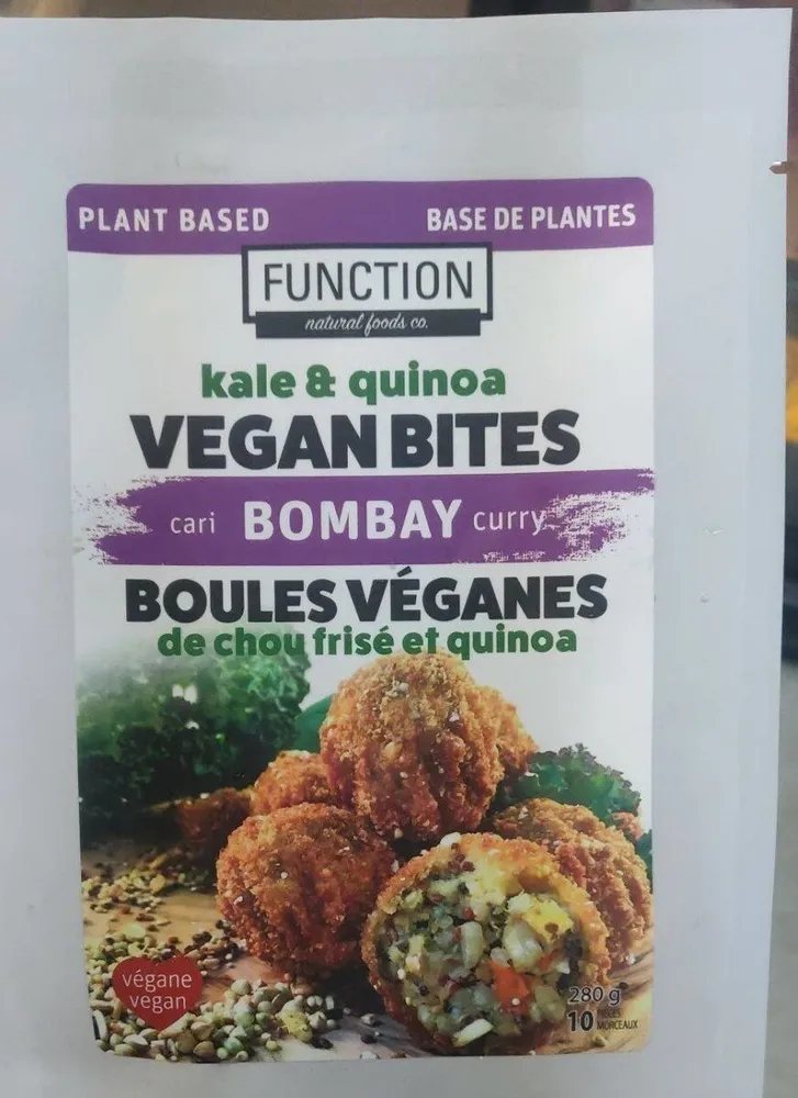 Boules véganes de chou frisé et quinoa Bombay curry
