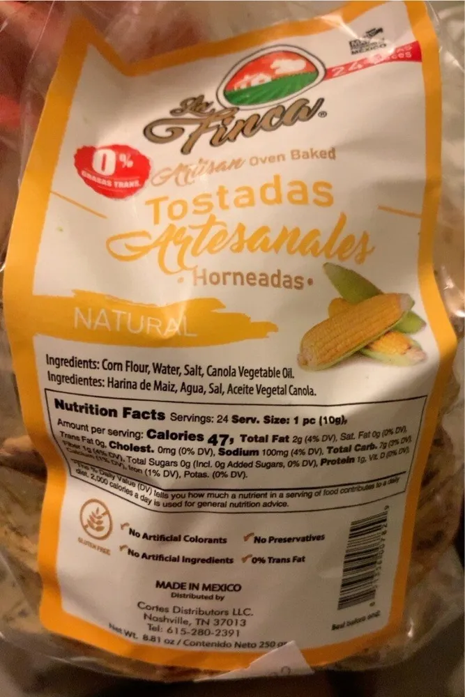 Tostadas artesanales horneadas