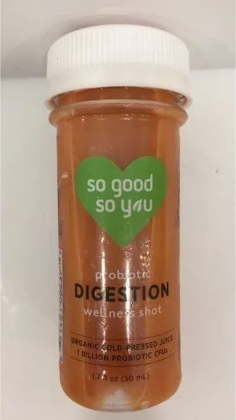 DIGESTION clementine ginger Cold-Pressed Probiotic Juice Shot