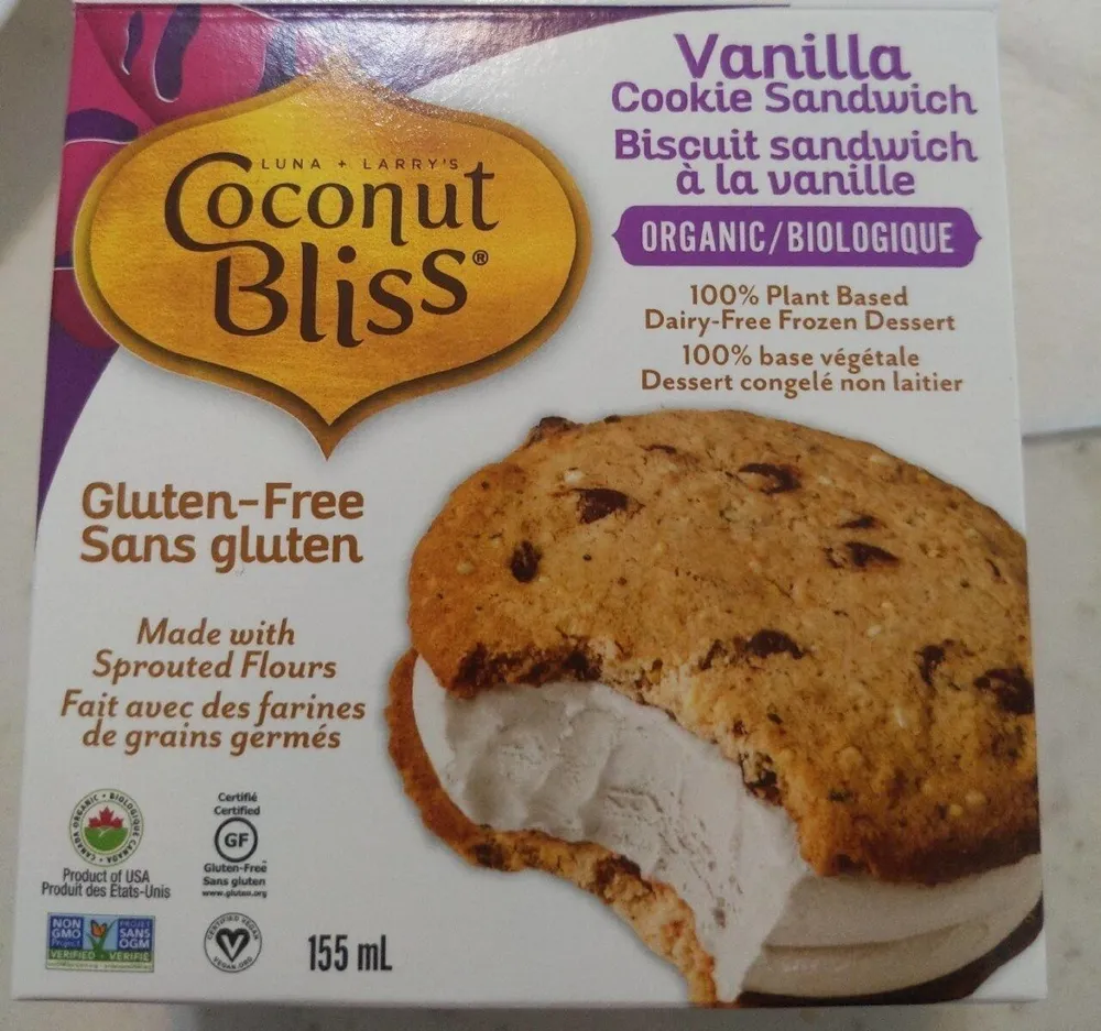 Vanilla cookie sandwich