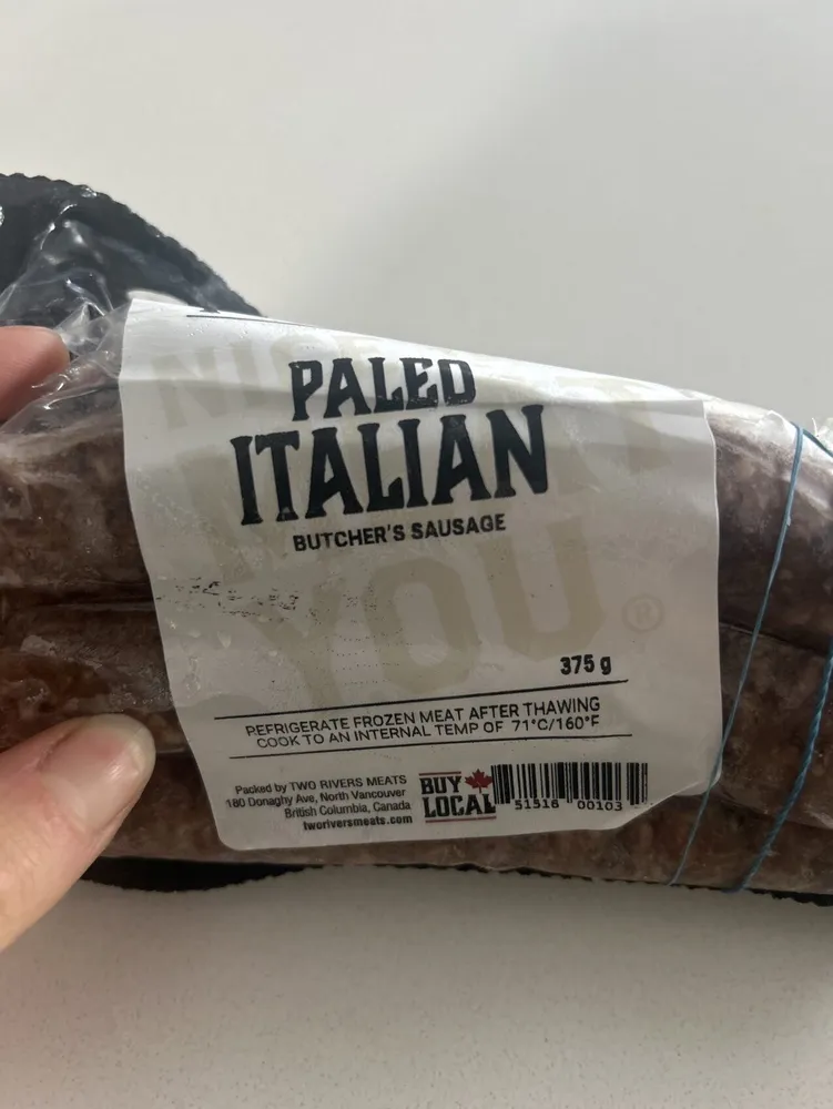 Pale Italian Sausage