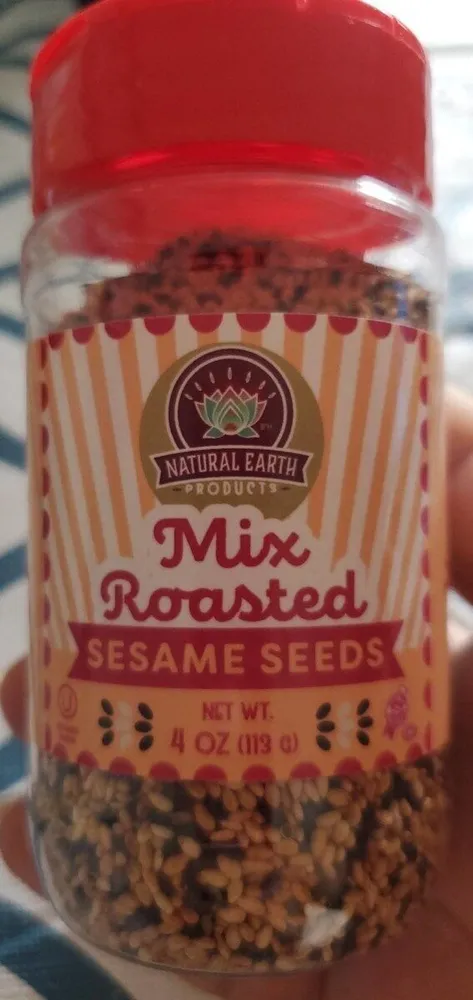 Mix roasted sesame seeds