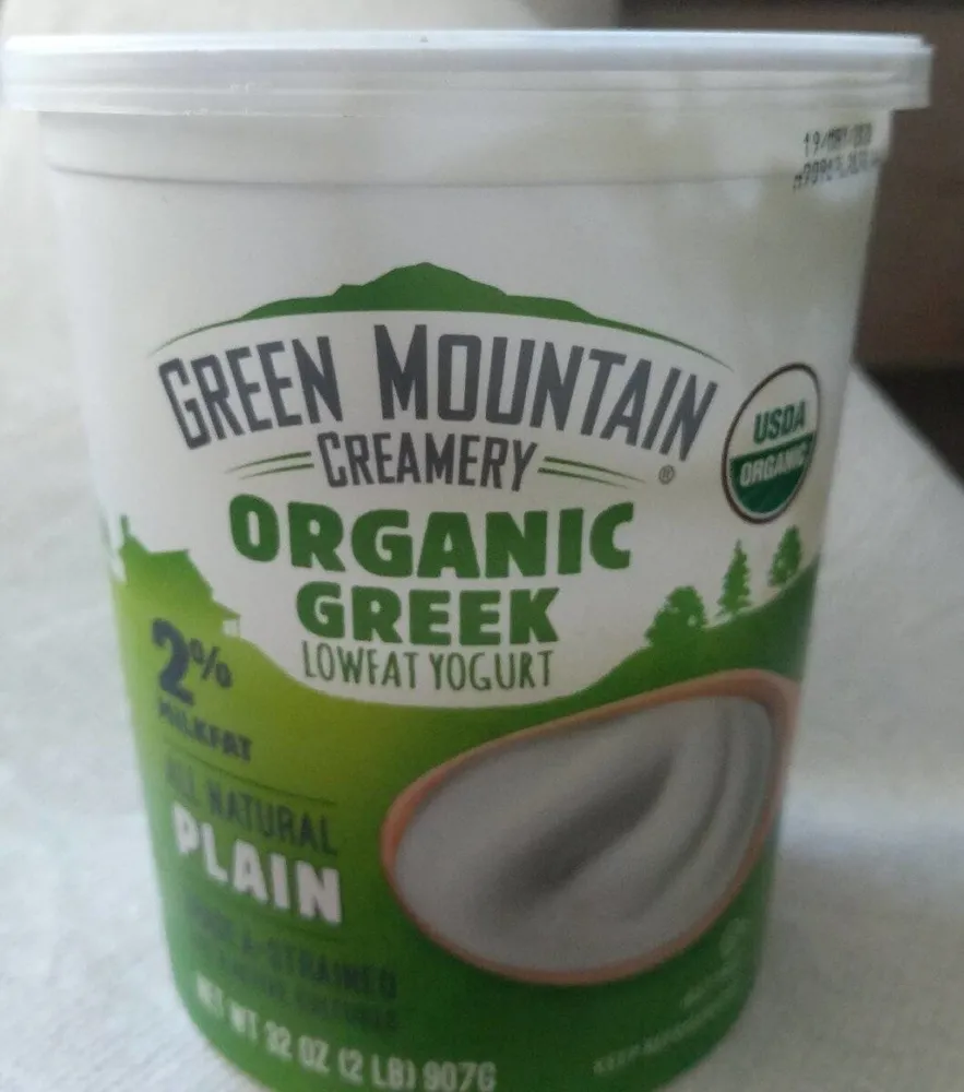 Organic Greek Plain Reduced Fat Yogurt