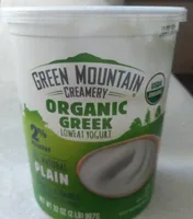 Organic Greek Plain Reduced Fat Yogurt