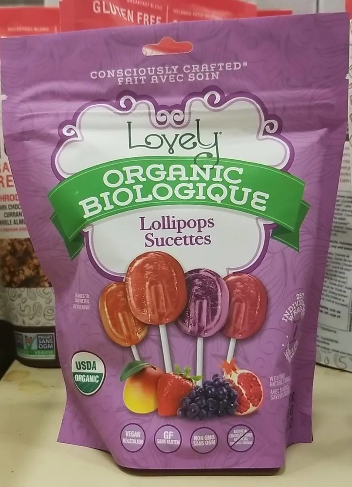 Lovely Organic Lollipops