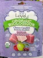 Sour chewy candies