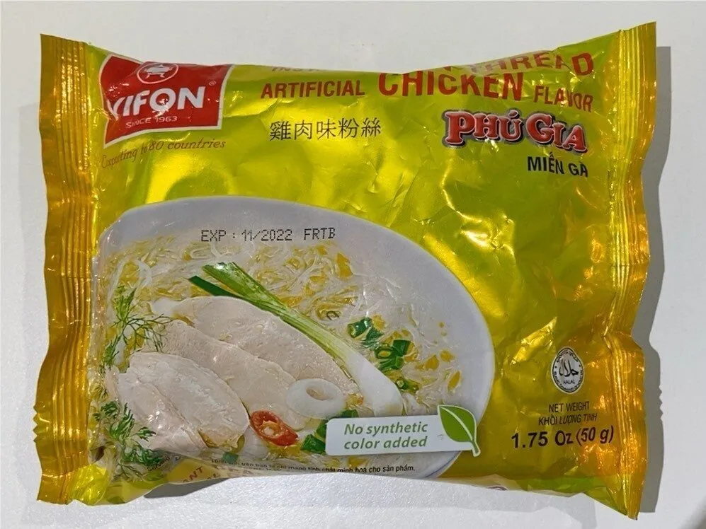 Instant bean thread artificial chicken flavour