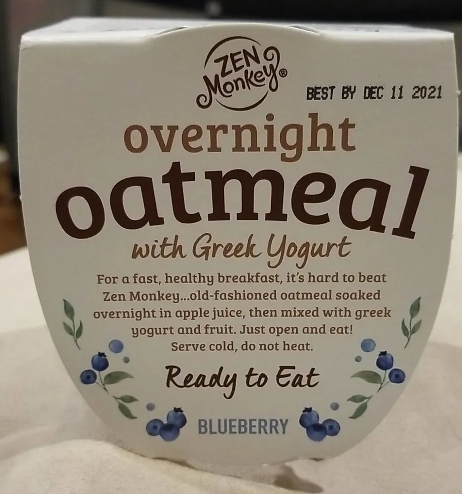 Overnight Oatmeal with Greek Yogurt