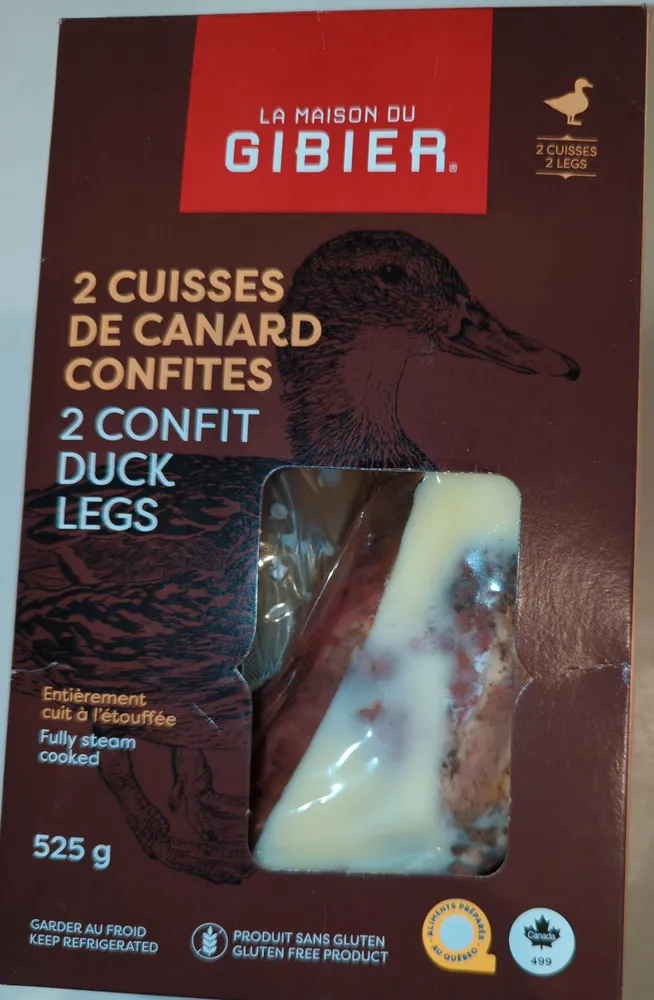 2 Cuisses de canard confites