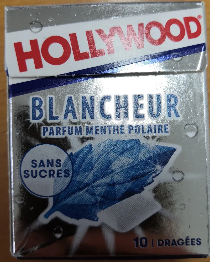 HOLLYWOOD Blanche Parfum menthe polaire sans sucre