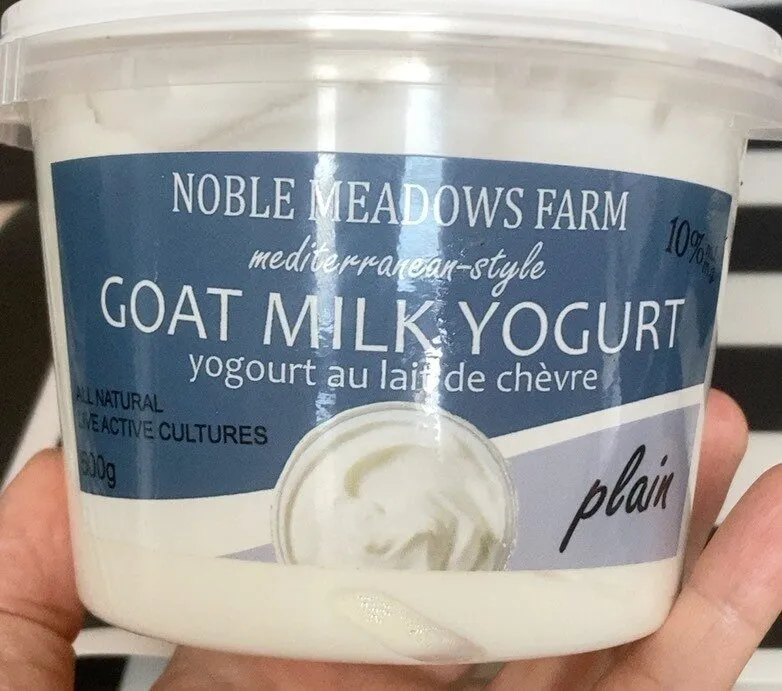 Goat milk yogurt