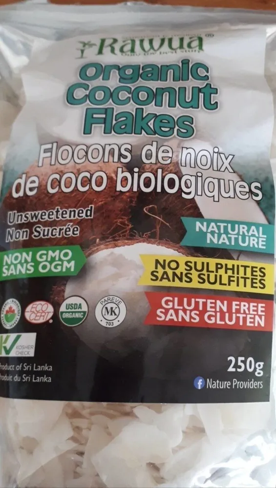 Organic coconut flakes