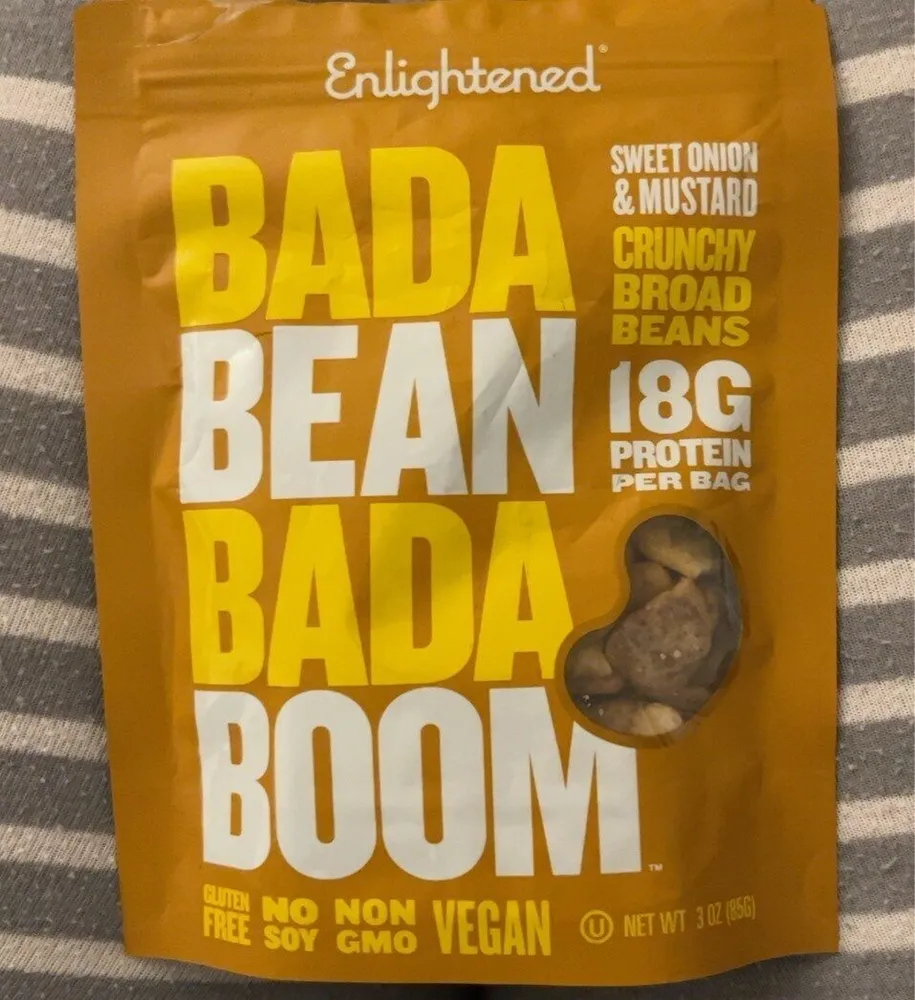 Sweet Onion & Mustard Crunchy Broad Beans