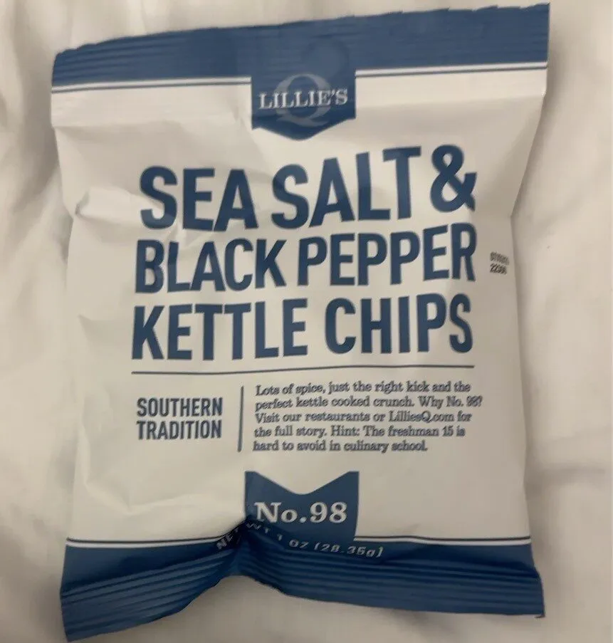 Sea salt & black pepper kettle chips