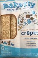 Crepes chocolate hazelnut filled