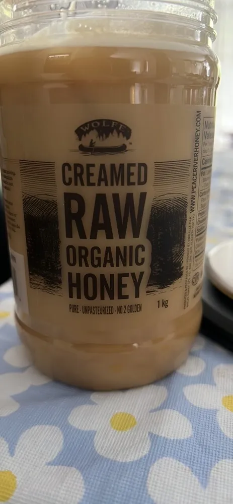 CREAMED RAW ORGANIC HONEY