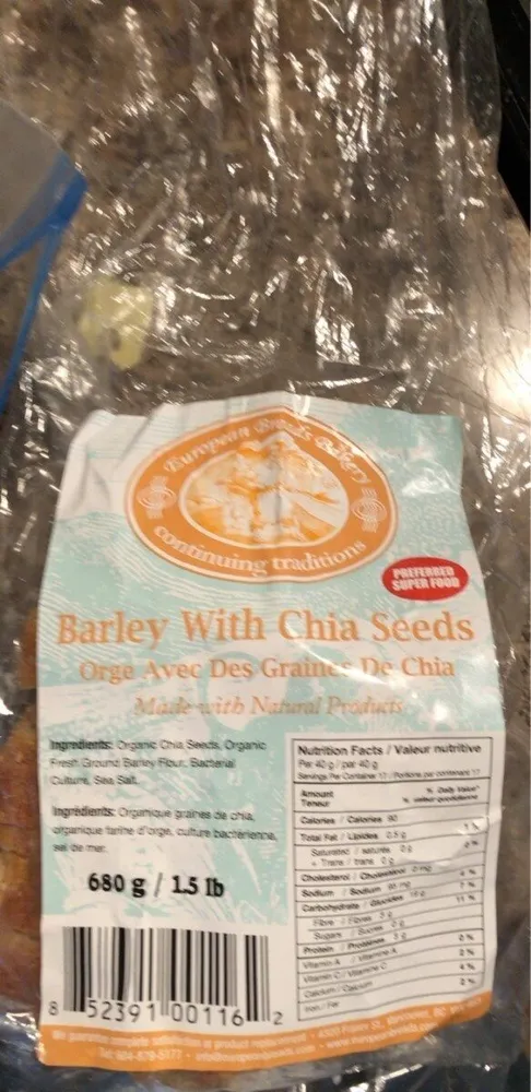 Barley with Chia seeds bread