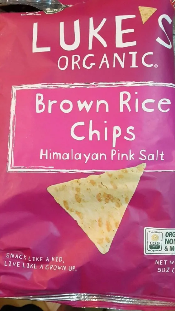 Brown rice chips