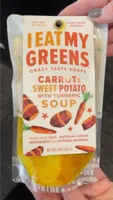 Carrot sweet potato with tumeric soup