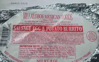 Sausage Egg & Potato Burrito