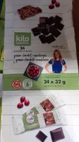Barres chocolat quinoa cranberries