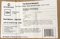 Beyond Burger Plant Based Patties (1G4)