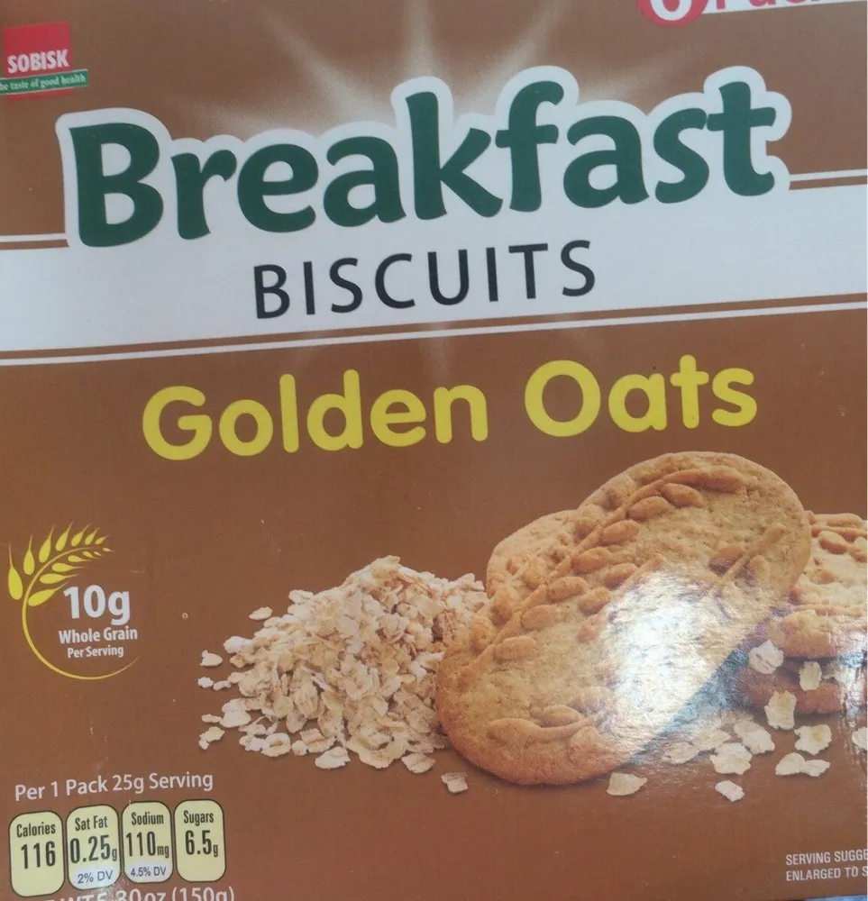 Golden oats biscuits