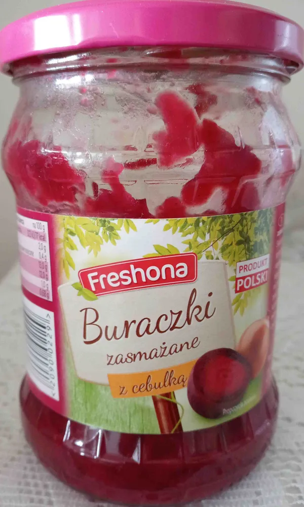 Buraczki zasmażane z cebulką
