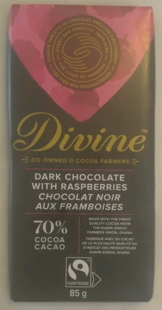 Dark Chocolate with Raspberries