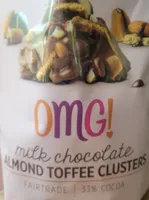 milk chocolate ALMOND TOFFEE CLUSTERS