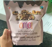 Omg milk chocolate almond toffee clusters