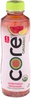 Core organic, organic fruit infused beverage with antioxidants, watermelon lemonade