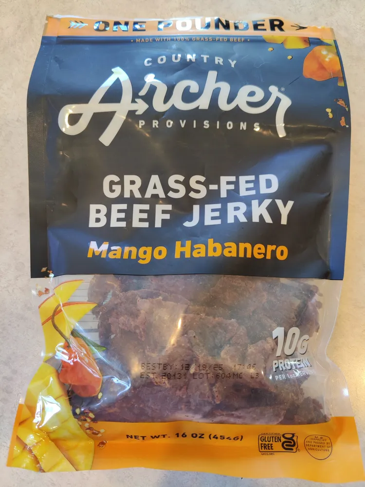 Grass-fed Beef Jerkey Mango Habanero