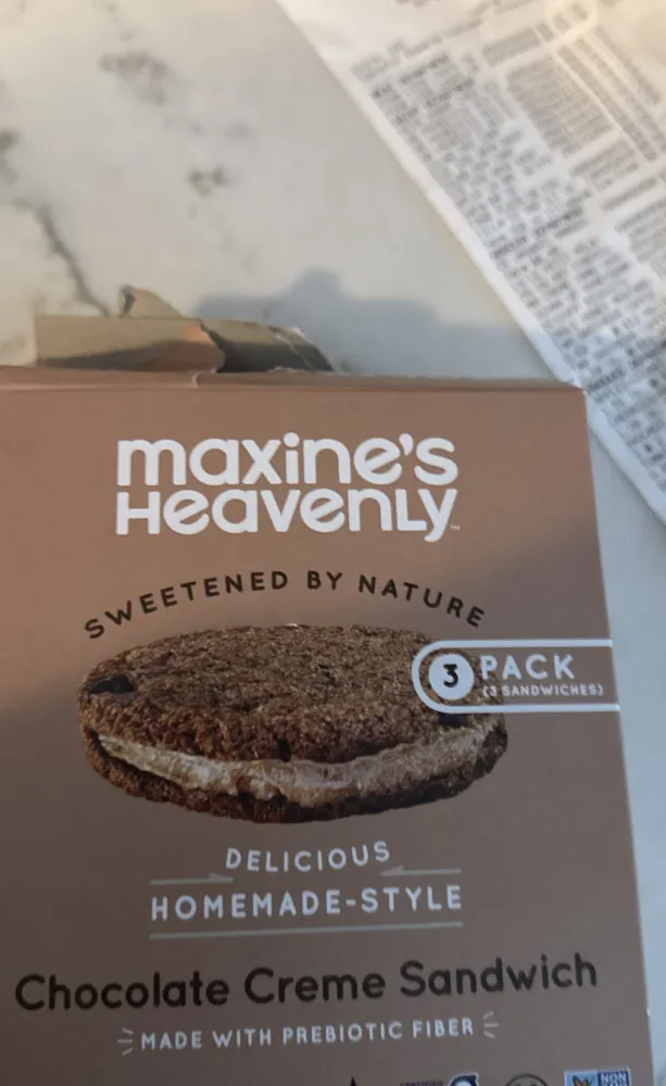 Maxine's Heavenly Chocolate Creme Sandwich cookie