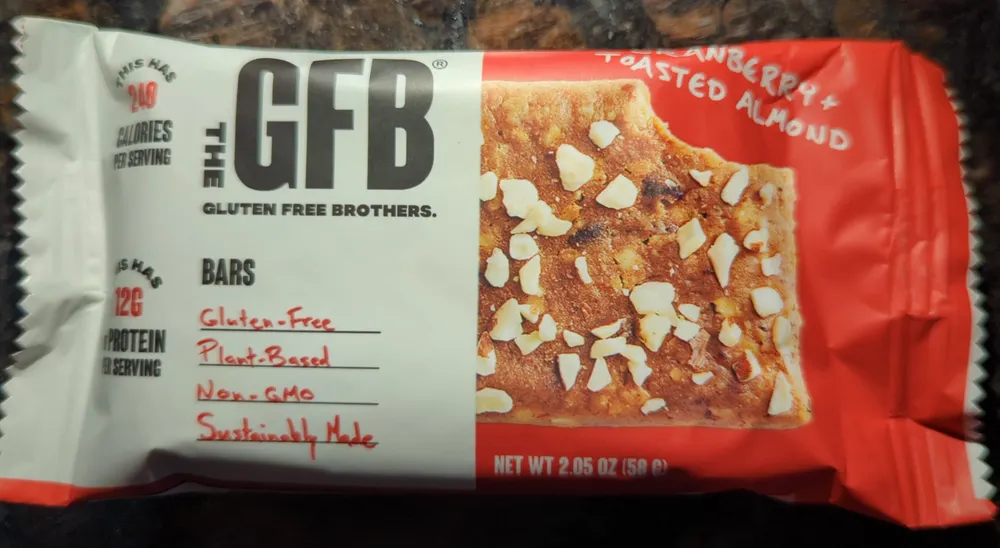 GFB Bar Cranberry + Toasted Almond