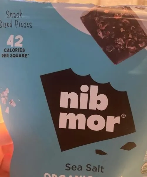 Sea salt organic dark chocolate