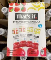 Strawberry and Banana Fruit Bar Variety Pack