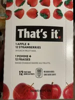 Apple Strawberry Fruit Bar