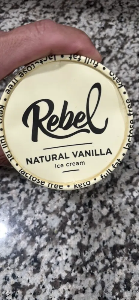 NATURAL VANILLA ice cream