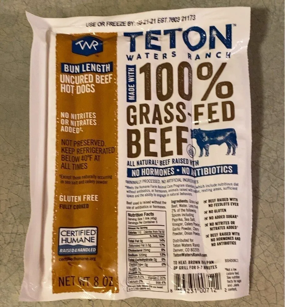 Uncured Beef Hotdogs