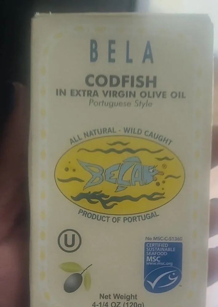 Codfish in extra virgin olive oil, Portuguese style