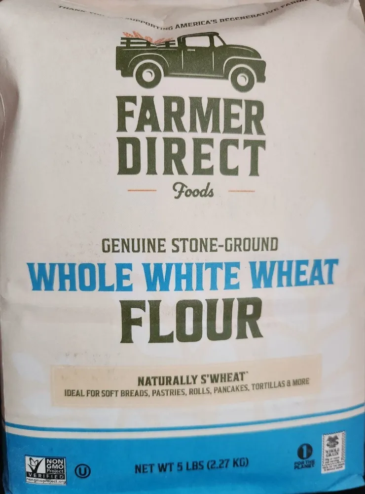 Genuine Stone-Ground Whole White Wheat Flour