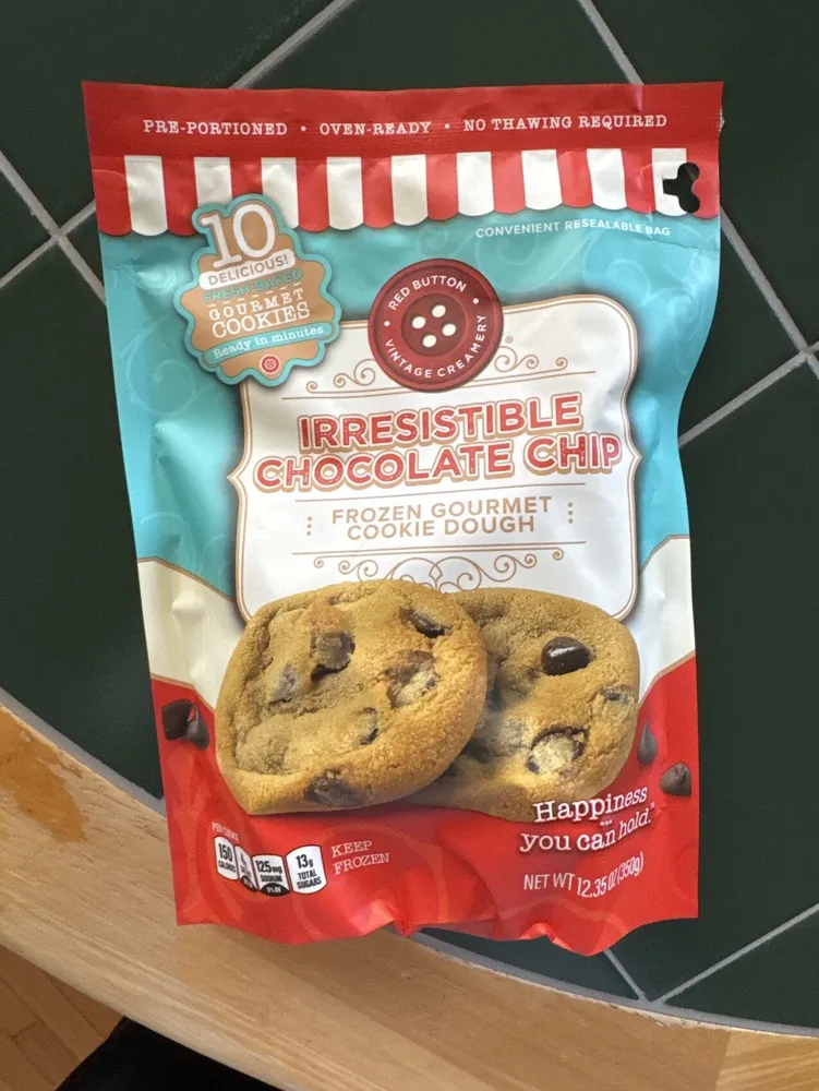 Irresistible Chocolate Chip Frozen Gourmet Cookie Dough