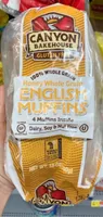 100% Whole Grain English Muffins Honey Whole Grain
