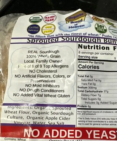 Sprouted Sourdough Buns
